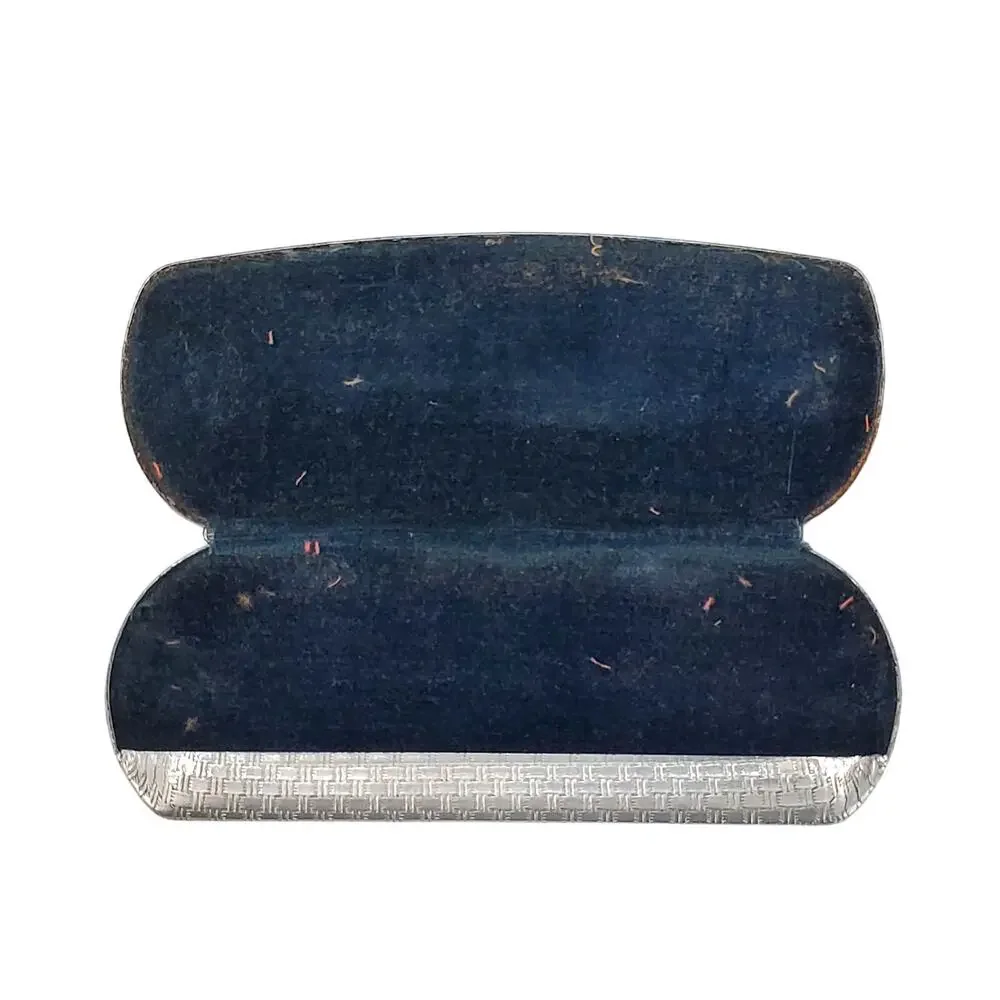 American Optical Aluminum Spectacles Glasses Case Vtg Cosplay 5.5